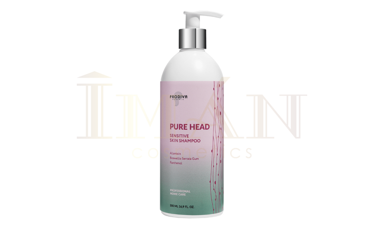 Деликатный шампунь для чувствительной кожи головы PURE HEAD SENSITIVE SKIN SHAMPOO 500мл